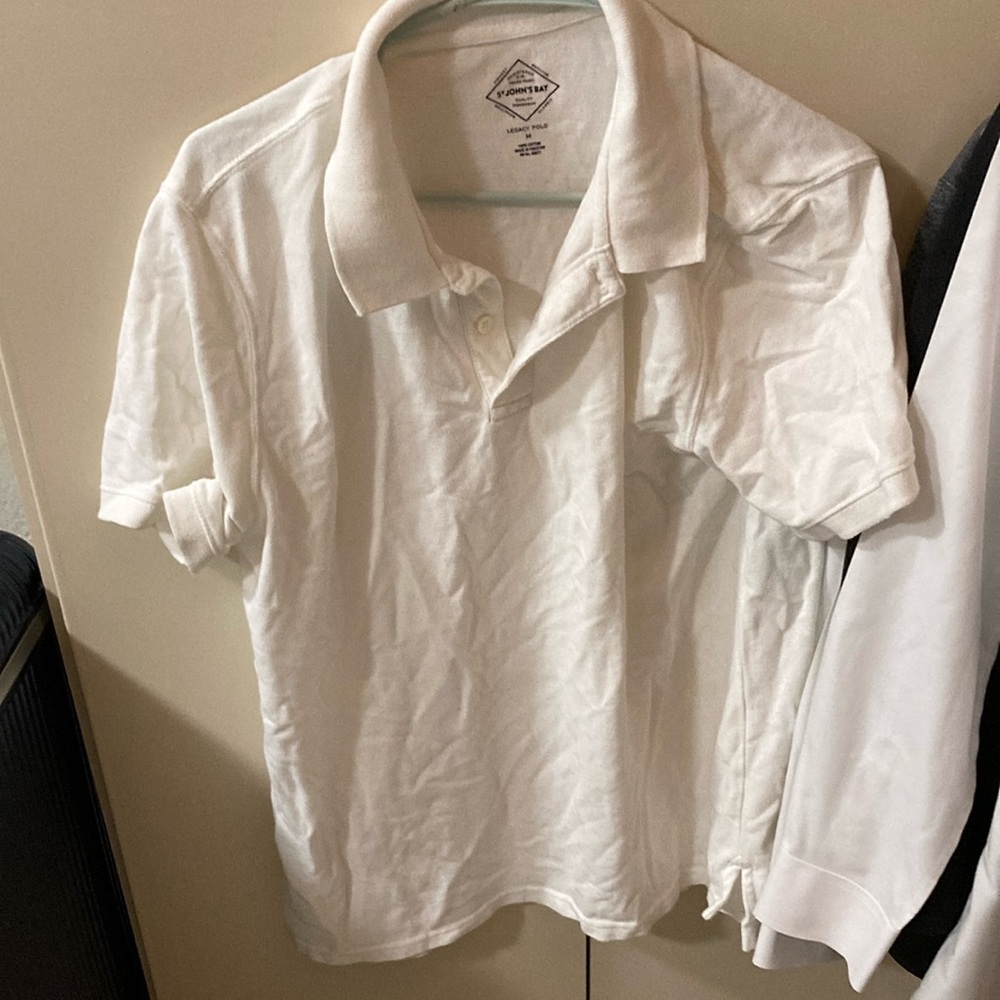St John’s Bay White Legacy Polo Men Medium